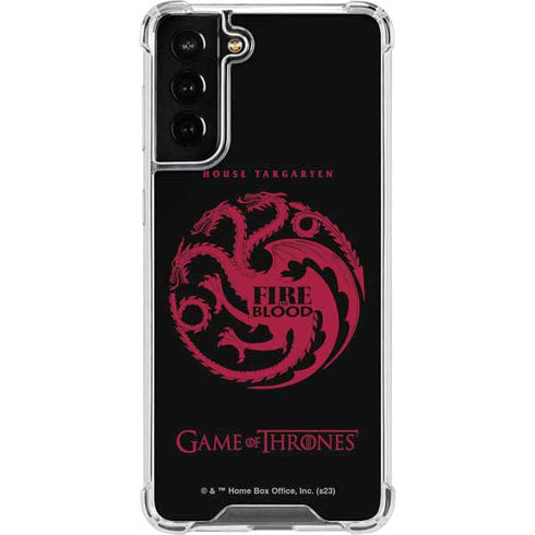 Game of Thrones: House Targaryen Galaxy S21 FE Clear Case